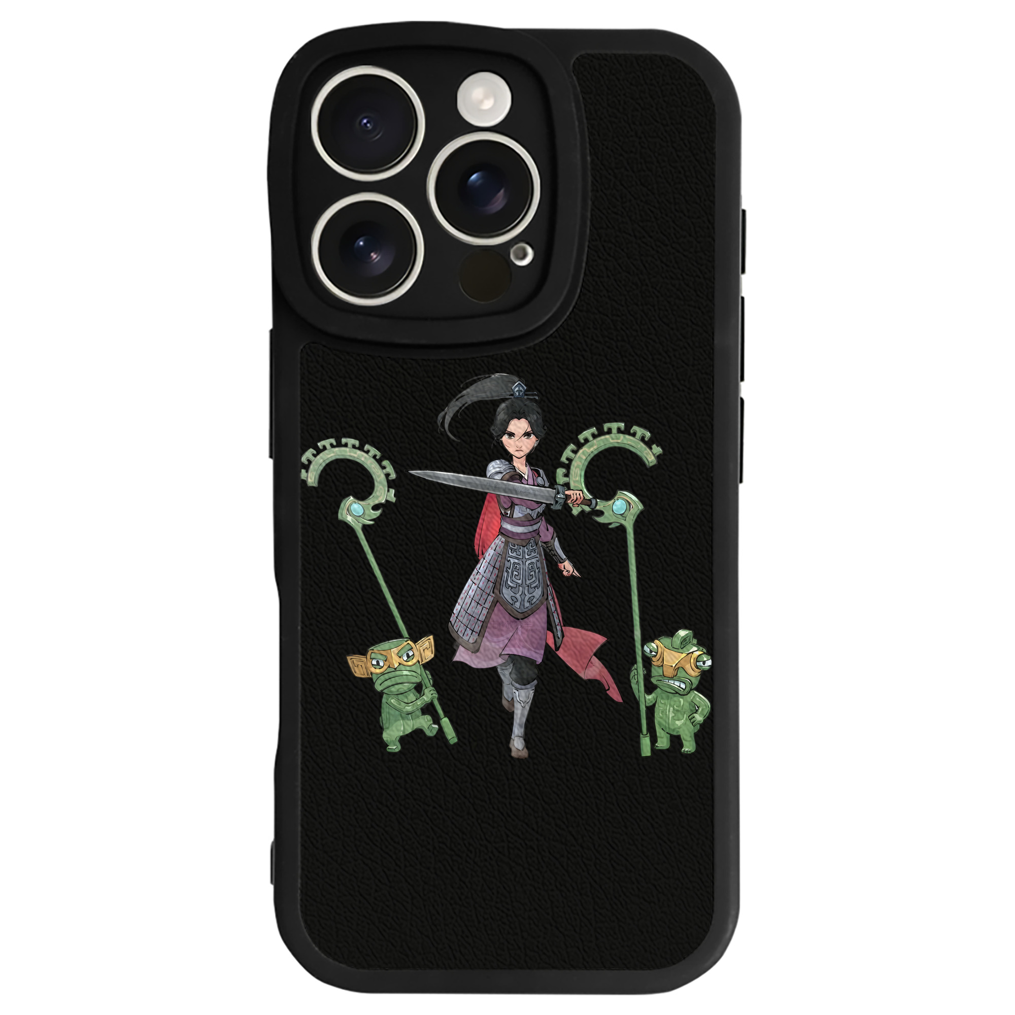 （画像用） Ne Zha 2 ナタ 魔童の大暴れ 【iPhone 16シリーズ対応】シリコンスマホケース（レザー調） 材質：シリコン